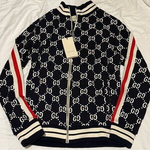Gucci Black and White with Red Stripes Track/Lounge Suit
